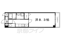 カーサ5 1Kの間取図画像
