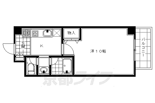 メディナ丹波口 9-C｜京都府京都市下京区中堂寺坊城町(賃貸マンション1K・9階・30.26㎡)の写真 その2