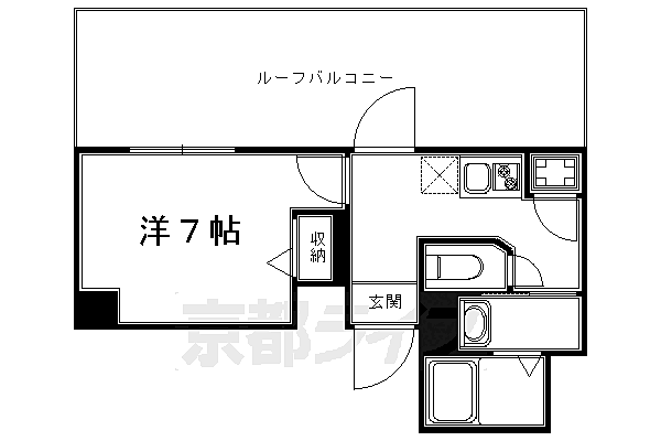 レジディア洛北 415｜京都府京都市左京区田中南西浦町(賃貸マンション1K・4階・25.97㎡)の写真 その2