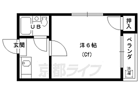 コーポ未麗等持院 1-C ｜ 京都府京都市北区等持院西町（賃貸アパート1K・1階・17.20㎡） その2