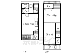 千本出水貸家  ｜ 京都府京都市上京区弁天町（賃貸テラスハウス2LDK・--・42.73㎡） その2