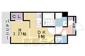 エクスフォート京都聚楽町 501 ｜ 京都府京都市上京区聚楽町（賃貸マンション1DK・5階・23.21㎡） その2