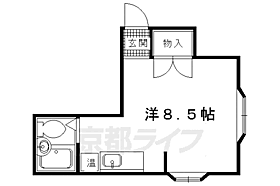 三宅アパート A101 ｜ 京都府京都市左京区松ケ崎東町（賃貸アパート1K・1階・20.31㎡） その2