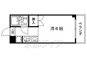 ＣＯＳＭＯ　ＰＡＬＡＣＥ 201 ｜ 京都府京都市中京区西ノ京南円町（賃貸マンション1K・2階・17.19㎡） その2