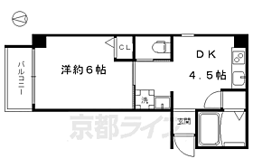 山善ビル 503 ｜ 京都府京都市下京区柿本町（賃貸マンション1DK・5階・26.50㎡） その2