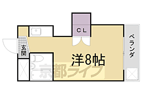 ホワイトリバーハイツ 205 ｜ 京都府京都市左京区北白川東小倉町（賃貸マンション1R・2階・23.00㎡） その2