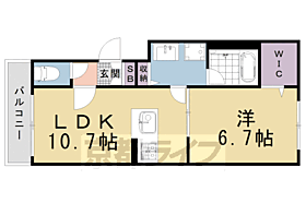 ホルツカステン　デァ　フロイデ 203 ｜ 京都府京都市中京区壬生天池町（賃貸アパート1LDK・2階・44.40㎡） その2