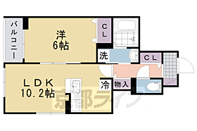 京都府向日市寺戸町新田（賃貸アパート1LDK・1階・41.53㎡） その2