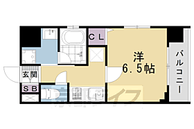 京都府京都市下京区西七条北月読町（賃貸マンション1K・6階・23.10㎡） その2