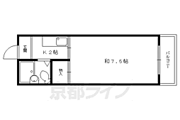 大光ビル 3階1Kの間取り