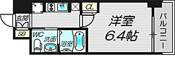 セレニテ九条リアン 11階1Kの間取り