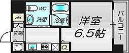 エスライズ堂島川 8階1Kの間取り