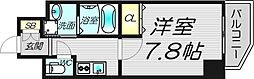 ファーストフィオーレ大阪ウエスト 8階1Kの間取り