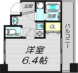 シャンティ千歳 1Kの間取図画像