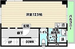 ダイマルレジデンス ワンルームの間取図画像