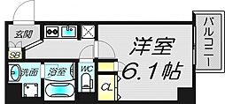 フジマン北梅田 1Kの間取図画像