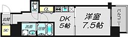 プレサンス堺筋本町駅前 1DKの間取図画像