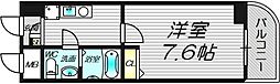 アーデン和泉町 1Kの間取図画像