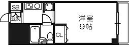 ライオンズマンション今里第2 1Kの間取図画像
