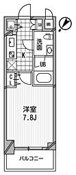 アーデン京町堀ウエスト 1Kの間取図画像