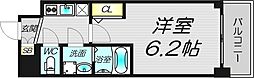 エスリードレジデンス ザ・グラン大阪福島クラス 1Kの間取図画像