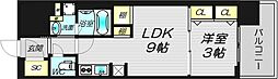 S-RESIDENCE天満橋ar 1LDKの間取図画像