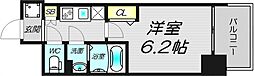 Alivis福島海老江 1Kの間取図画像