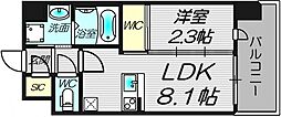 セレニテ十三ミラク 1LDKの間取図画像
