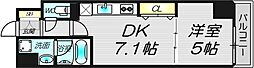 BRAVI南堀江 1DKの間取図画像