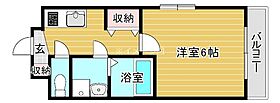 大阪府大阪市旭区大宮４丁目（賃貸マンション1K・14階・22.23㎡） その2