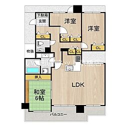 Do鶴見 11階3LDKの間取り