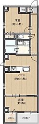 Refino 3階2LDKの間取り
