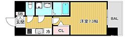 S-RESIDENCE大阪同心 13階1Kの間取り