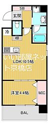 アプリーレ大阪城北 1LDKの間取図画像