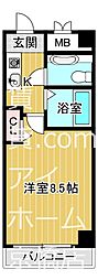 メゾン・ド・ヴィレ城東 1Kの間取図画像