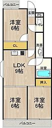 シャトー・レイク・ルイーズ 3LDKの間取図画像