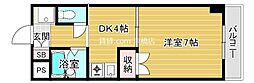 楠青山ビル別館 1DKの間取図画像