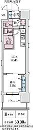 大阪市中央区松屋町住吉マンション 1LDKの間取図画像