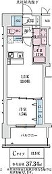 大阪市中央区松屋町住吉マンション 1LDKの間取図画像