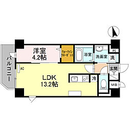 ClaireForesta 1LDKの間取図画像