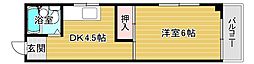カームハイツ 1DKの間取図画像
