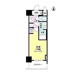 Sレジデンス野江 1Kの間取図画像