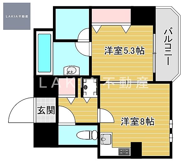 ZEUS桜川プレミアム ｜大阪府大阪市浪速区幸町3丁目(賃貸マンション1LDK・6階・33.93㎡)の写真 その2