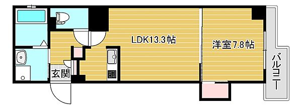 パウゼ堺筋 ｜大阪府大阪市中央区博労町1丁目(賃貸マンション1LDK・13階・48.03㎡)の写真 その2