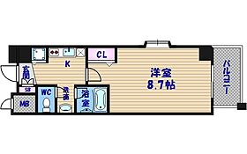 コンフォルトK  ｜ 大阪府大阪市中央区材木町（賃貸マンション1K・2階・25.48㎡） その2