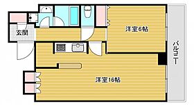 ディーグラフォート大阪N.Y.タワーHIGOBASHI  ｜ 大阪府大阪市西区江戸堀1丁目（賃貸マンション1LDK・22階・58.47㎡） その2