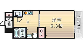 シェモア桜川  ｜ 大阪府大阪市浪速区桜川3丁目（賃貸マンション1K・5階・24.00㎡） その2