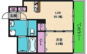 ミラージュパレス難波東レジデンス  ｜ 大阪府大阪市中央区高津1丁目（賃貸マンション1LDK・4階・34.45㎡） その2