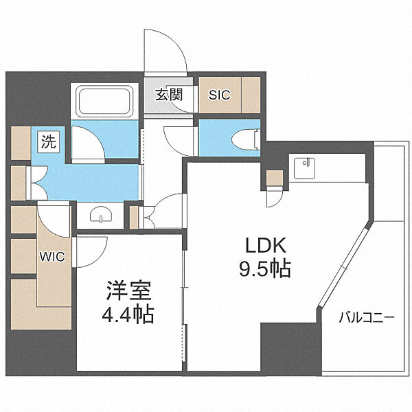 エスリードコート堺筋本町 ｜大阪府大阪市中央区博労町1丁目(賃貸マンション1LDK・8階・41.75㎡)の写真 その2