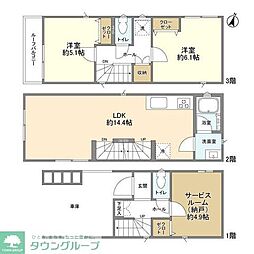 Kolet浜川崎#06 2SLDKの間取り